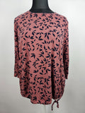 EK5440 Damen Shirt von C&A, marsala/schwarz, Gr. XL0