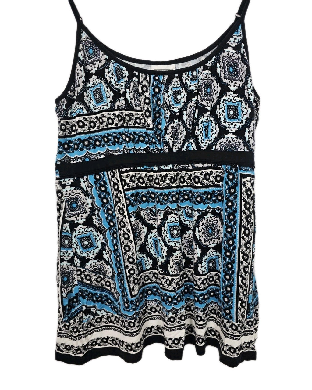 EK8982 Damen Trägershirt von Street One, blau-schwarz, Gr.42 1