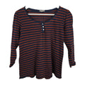 EK8129 Damen Langarmshirt von Esprit, blau-orange, Gr.XS0