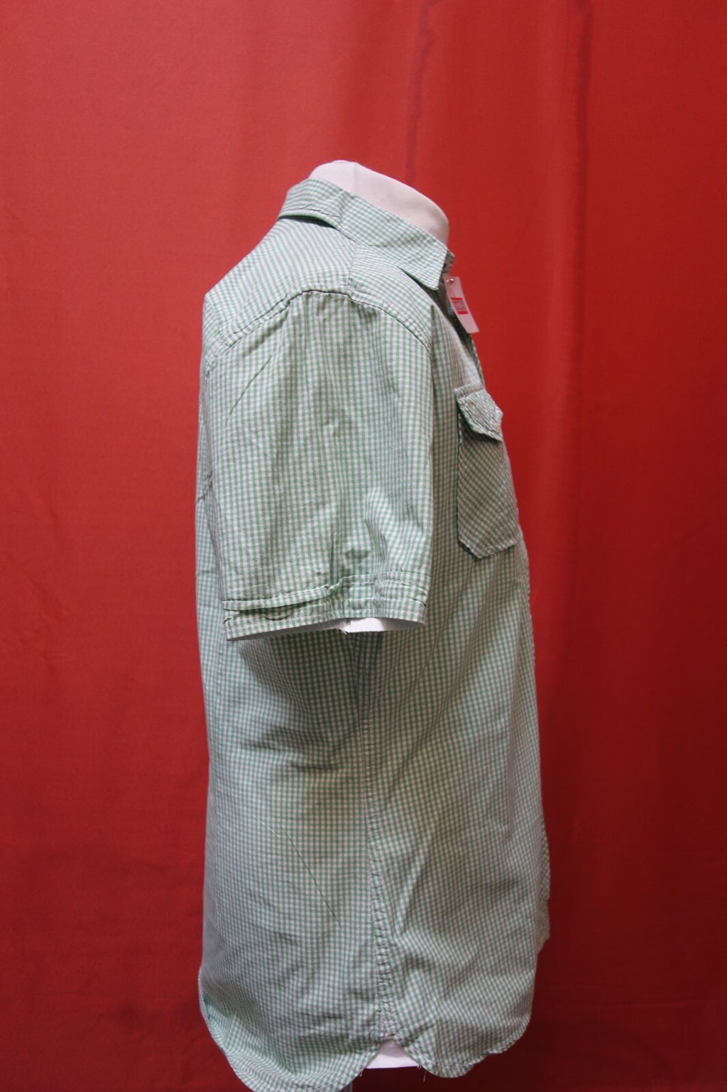 Herren Hemd grün kariert kurz arm GR L Tom Tailor E 03342