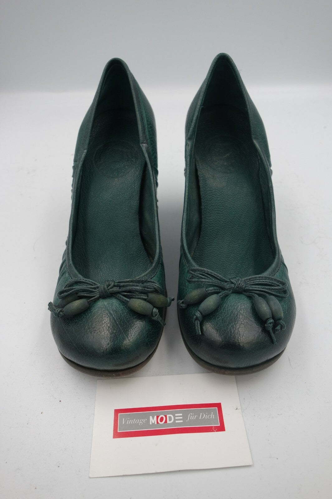ES0259 Damen Pumps von Vero Cuoio, 35, grün0