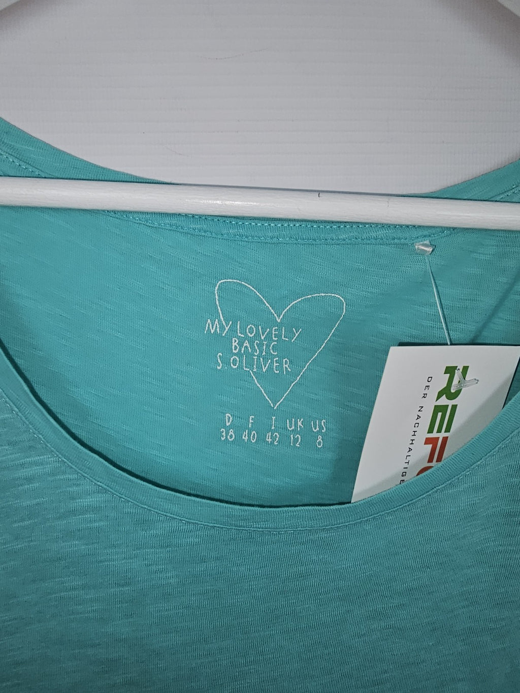 EK8243 Damen Tshirt Von S.Oliver, Türkis, Gr. 381