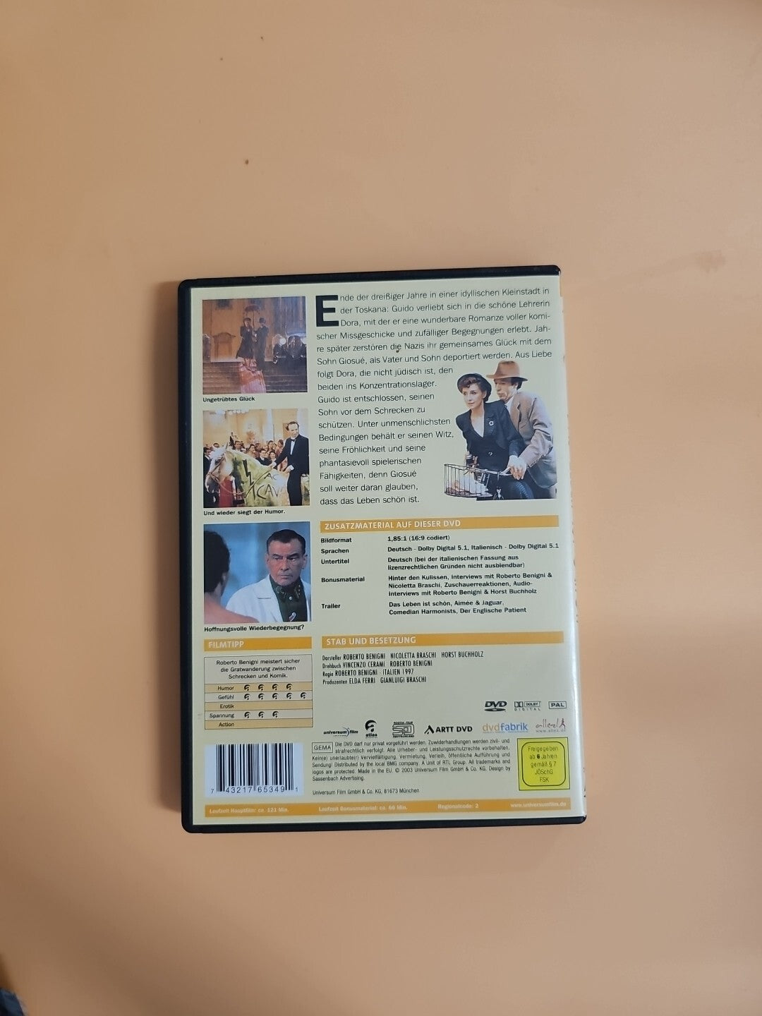 Das Leben ist schön von Roberto Benigni | DVD | Zustand sehr gut 681