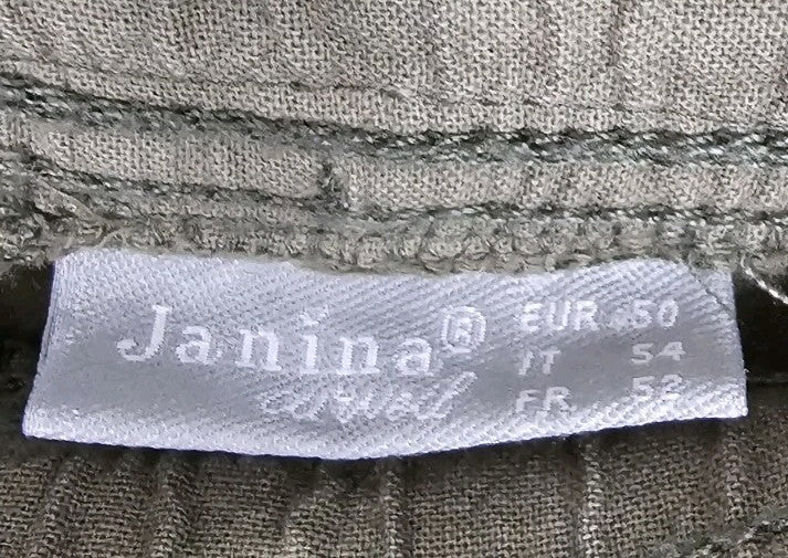 EK11108 Damen Hose Janina Gr.50 Oliv Grün Hosenbund 59cm1