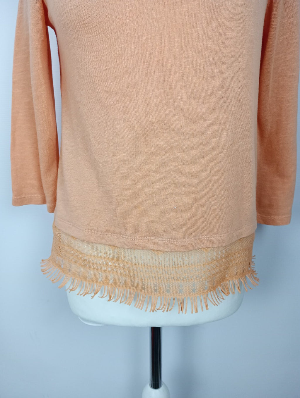 EK0379 Damen Shirt von Tom Tailor, pastellorange, Gr. XS2