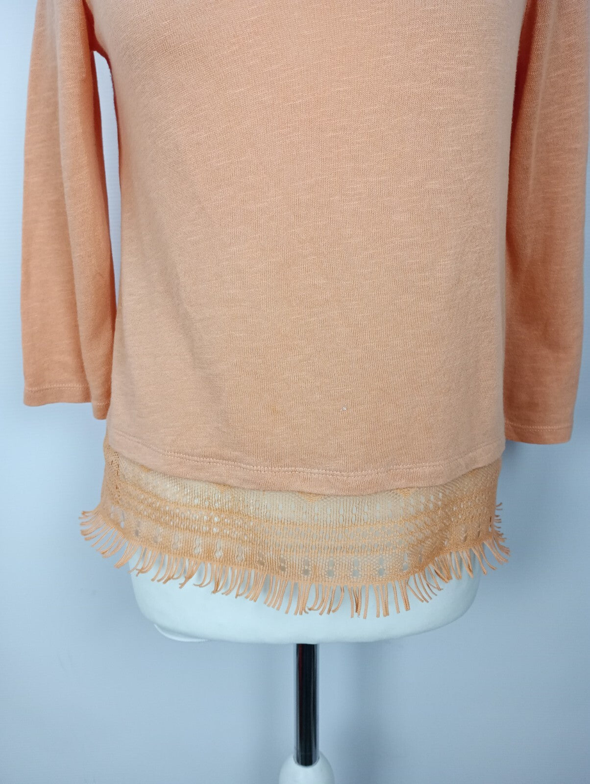 EK0379 Damen Shirt von Tom Tailor, pastellorange, Gr. XS2