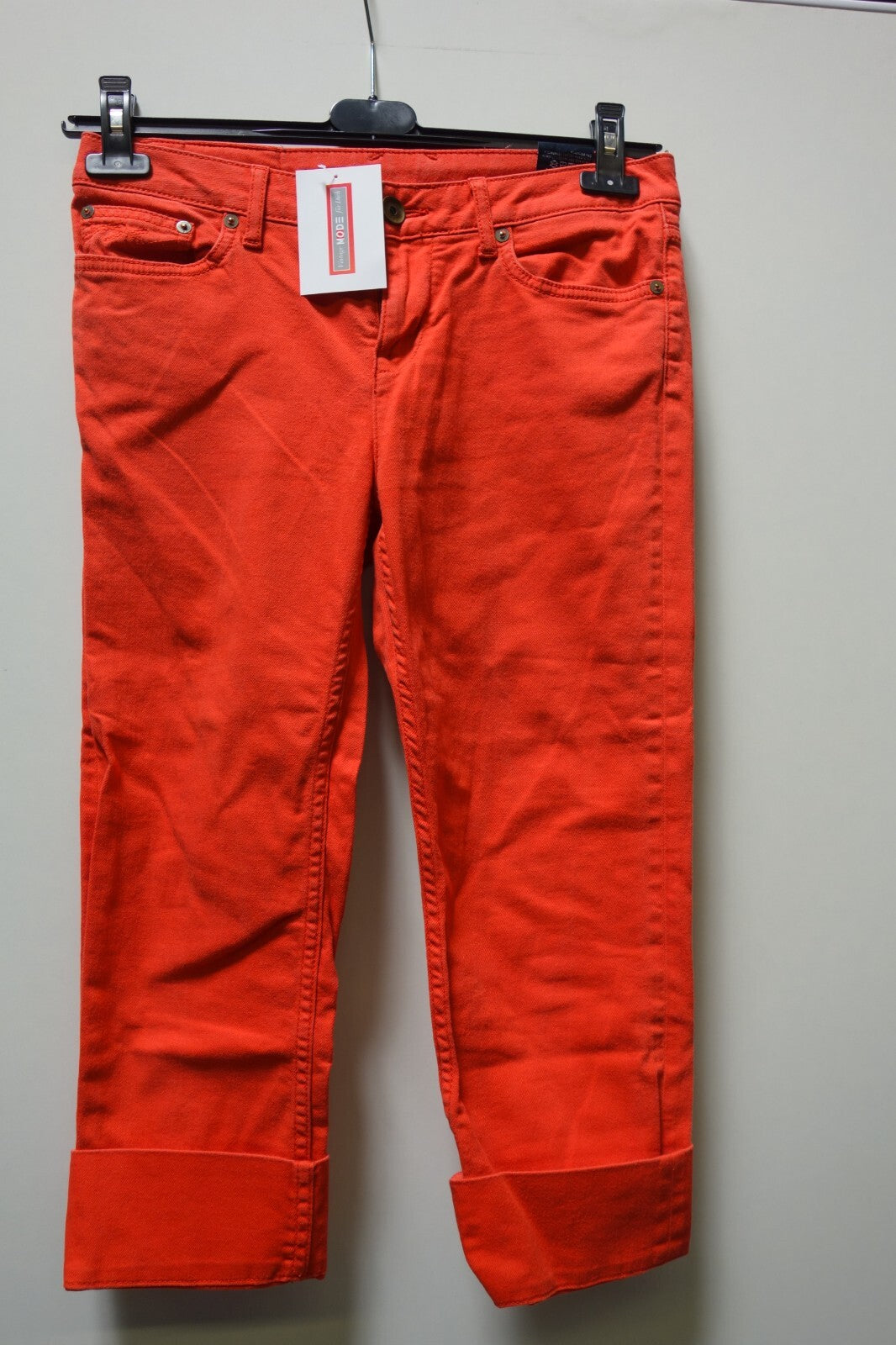 EK1664 Damen 7/8 Hose von Tommy, Hilfiger, rot, Gr. 270