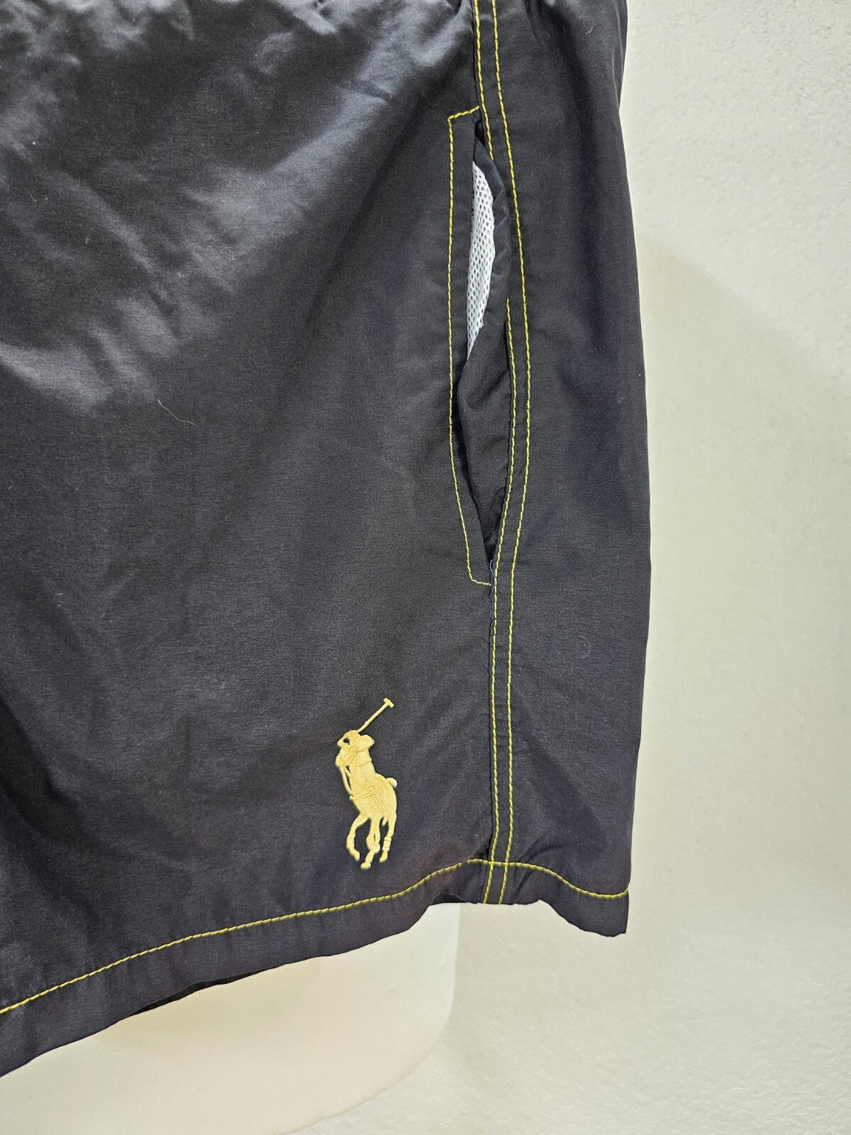 EK6155 Herren Badehose, schwarz/gelb, Gr. M1