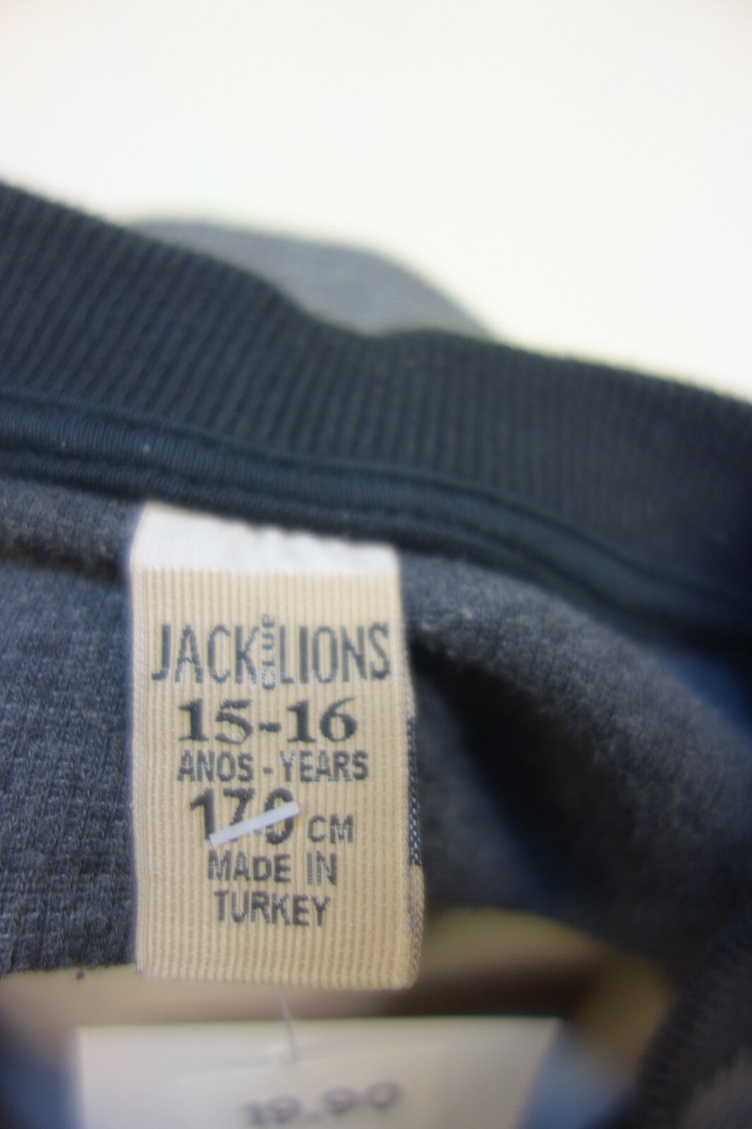 EK0750 Jungen Pullover von Jack Lions, grau, 1765