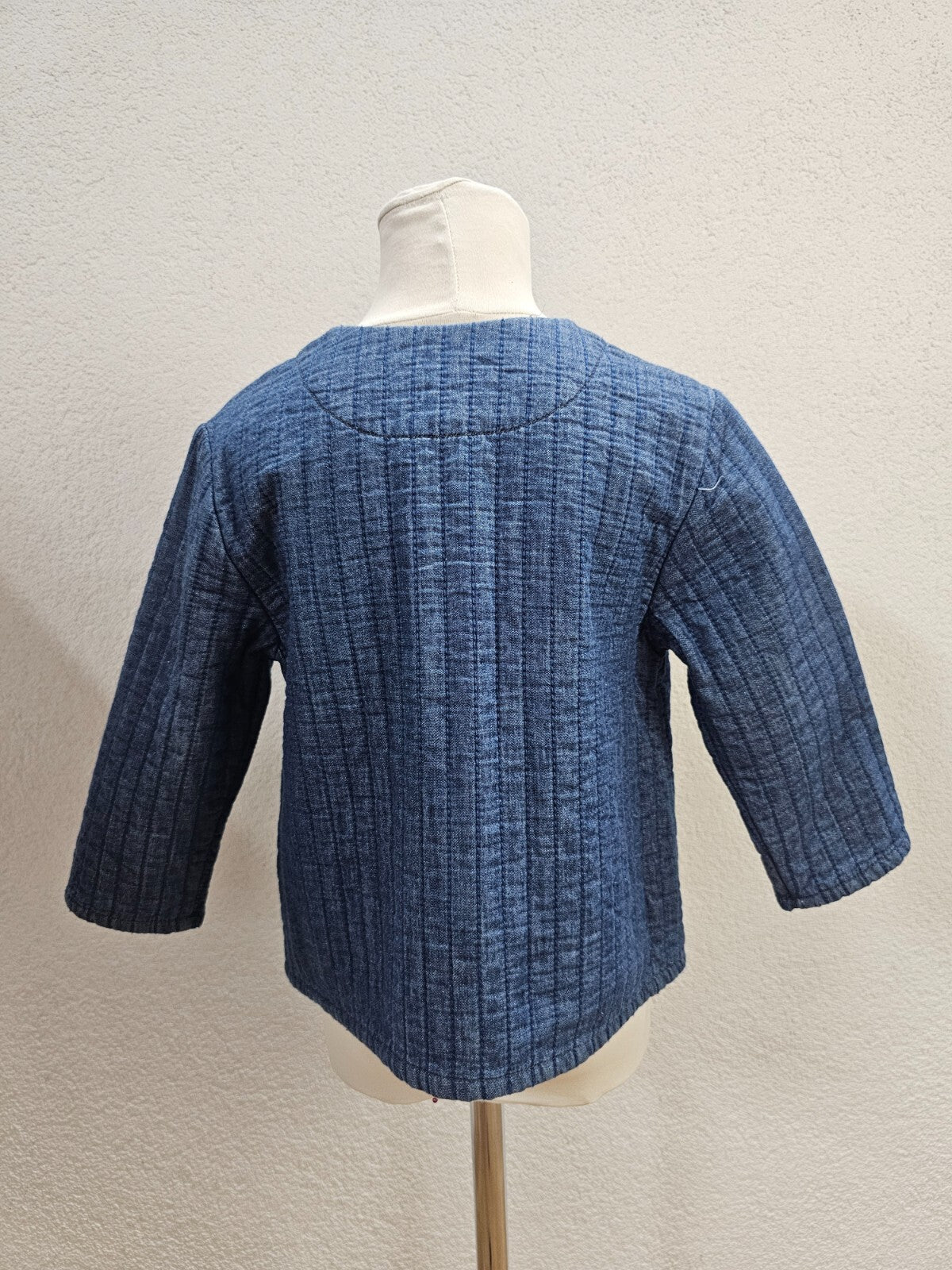 EK4736 Mädchen Strickjacke von Zara, blau, Gr.1103