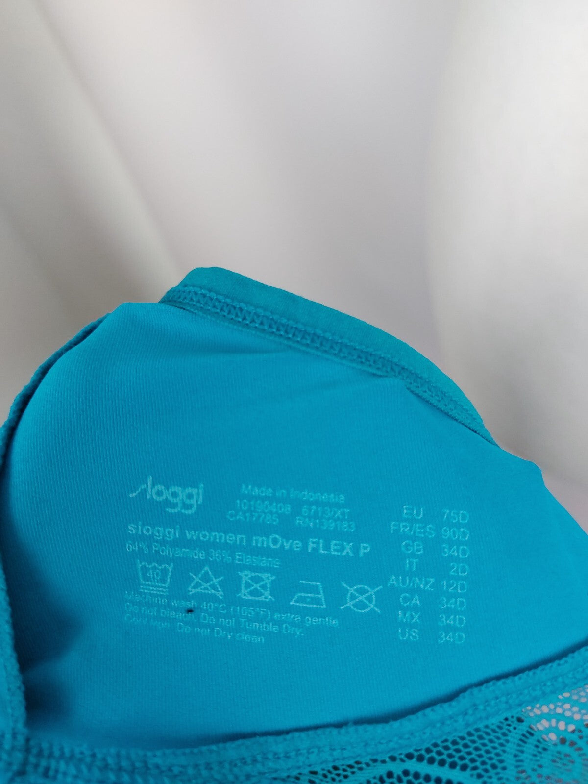 EK4775 Damen Sport BH von Sloggi, blau, Gr.75D10