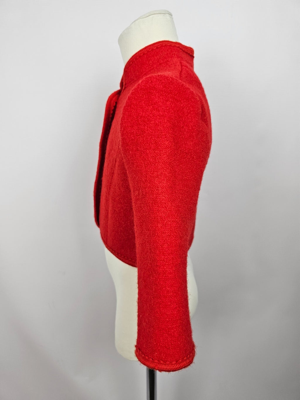 EK5382 Mädchen Trachtenjacke, rot3