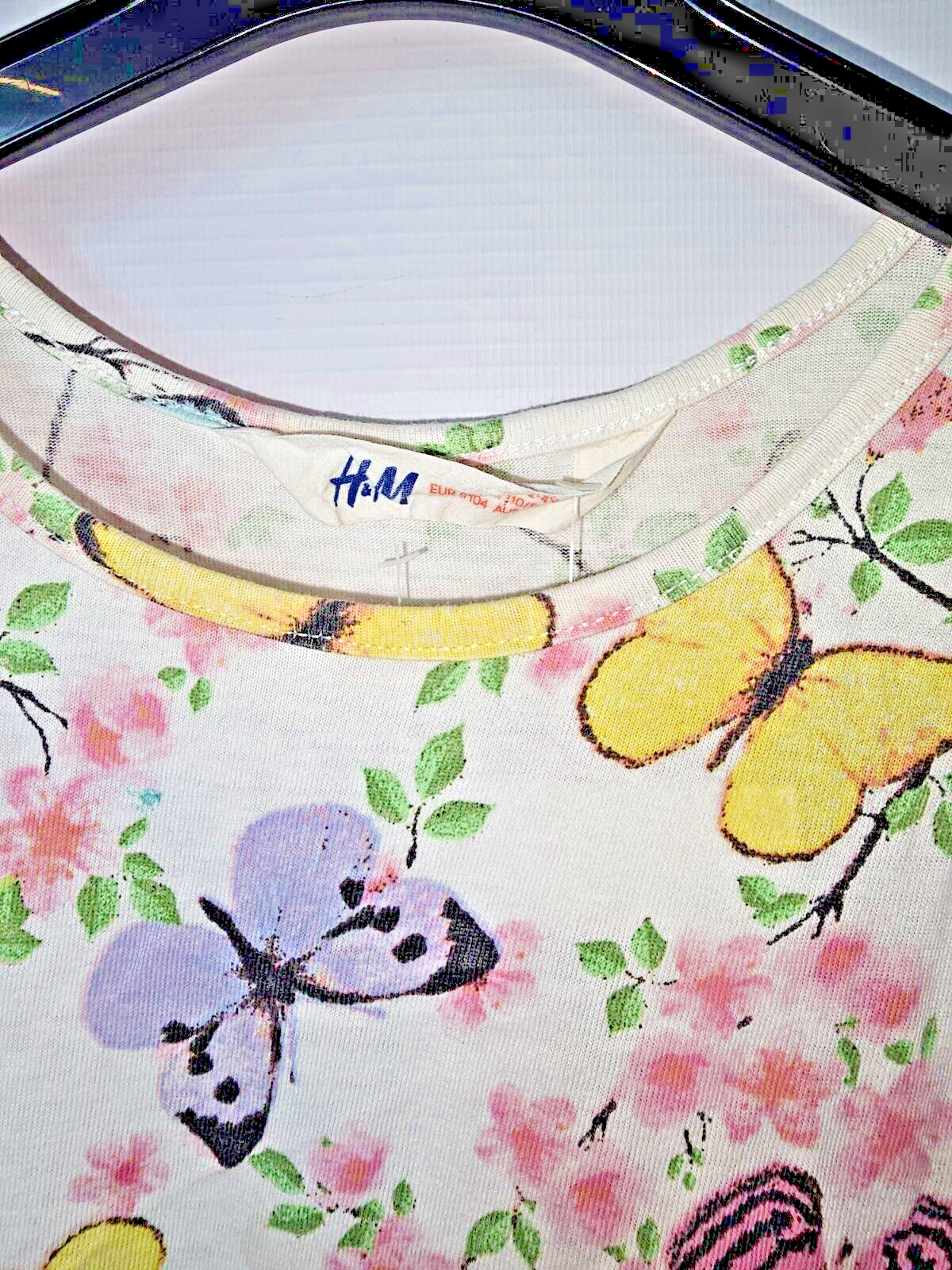 EK6752 Mädchen Kleid von H&M, Weiß, Gr.98/1041