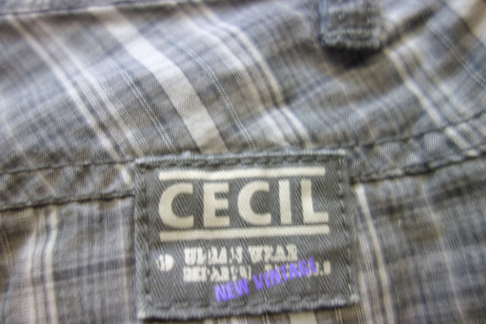 EK0400 Damen Shorts von Cecil, grau, kariert, Gr. 283