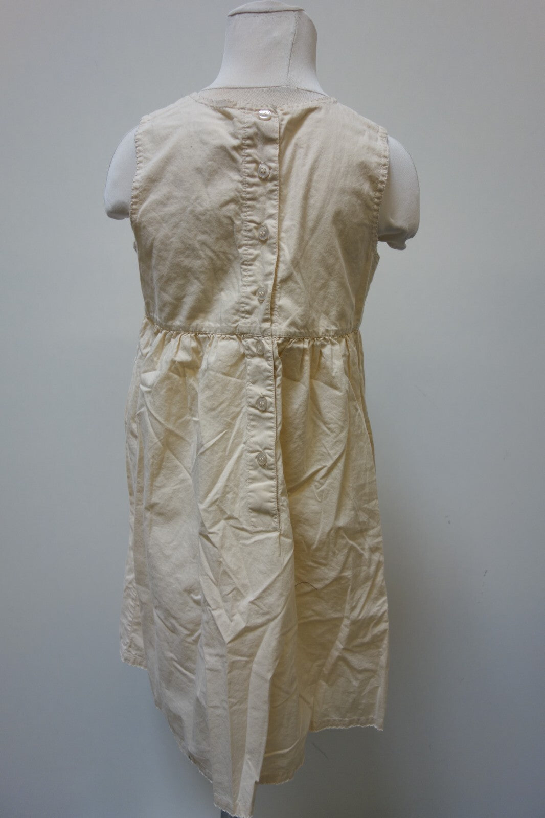 EK3656 Mädchen Kleid von H&M, beige, Gr. 1224