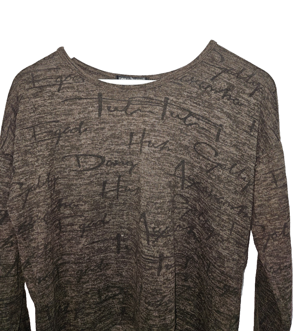 EK7398 Damen Sweatshirt von Emma Giovannini, Braun, Gr.M1
