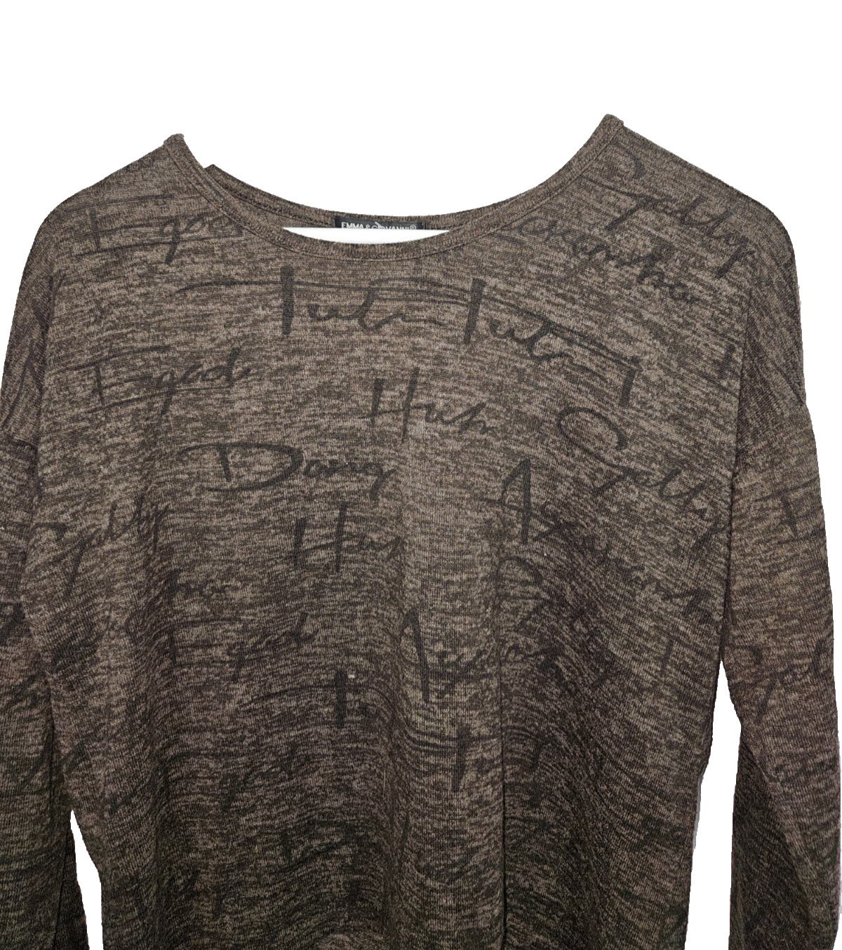 EK7398 Damen Sweatshirt von Emma Giovannini, Braun, Gr.M1