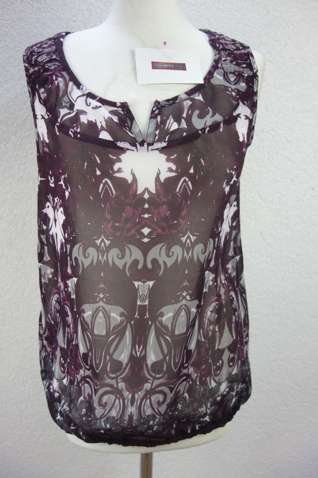 EK4163 Damen Bluse von Street One, lila,grau, Gr. 380