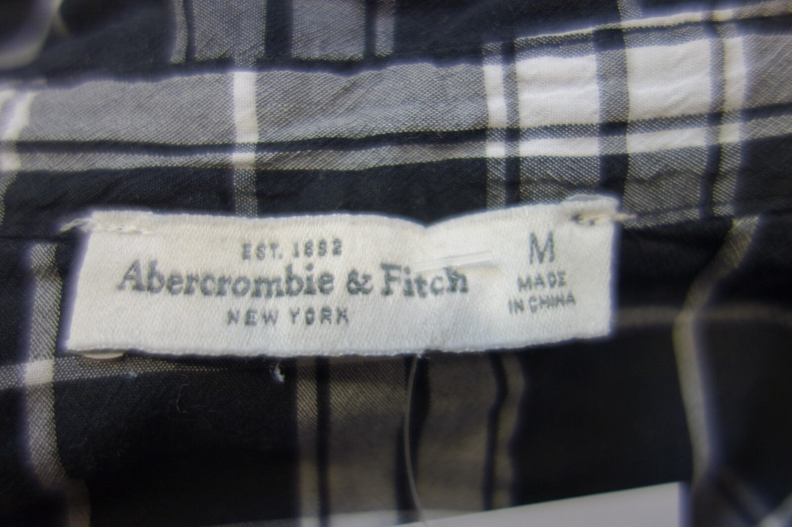 EK2506 Damen Bluse von Abercrombie&Fitch, kariert, Gr. M4