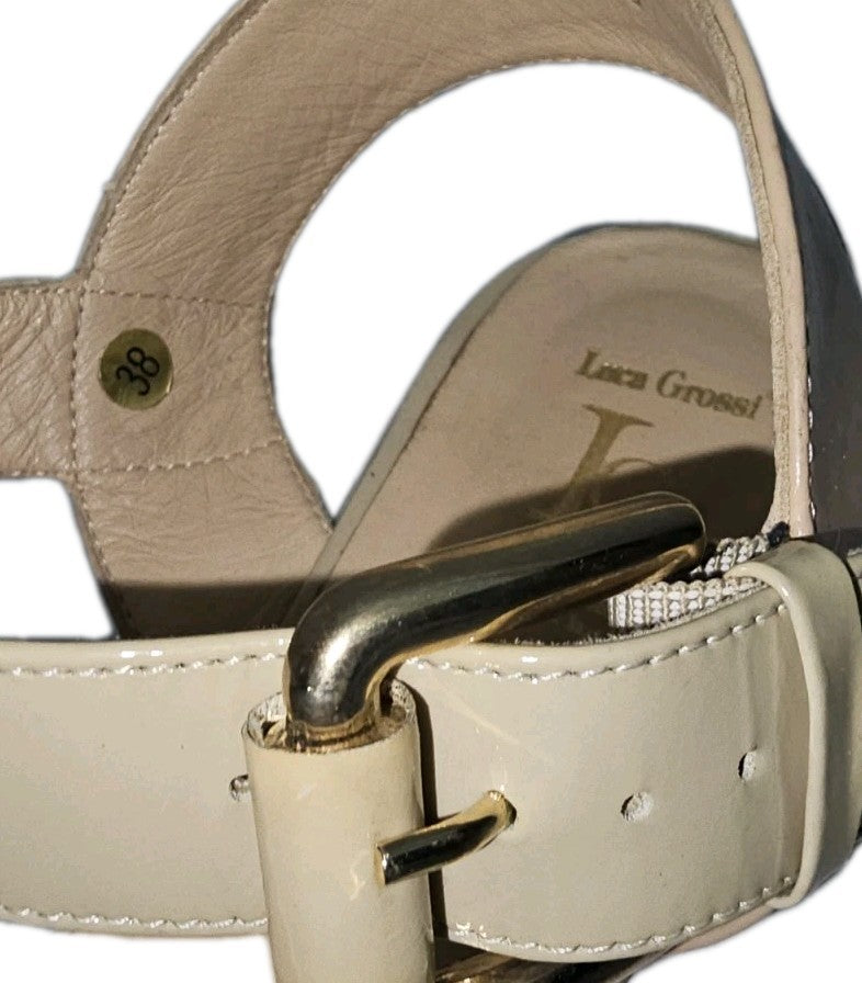 ES810 Damen Sandale von Luca Grossi, beige, Gr.385