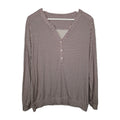 EK8795 Damen Langarmshirt, lila-weiß, Gr.L (Größentabelle)0