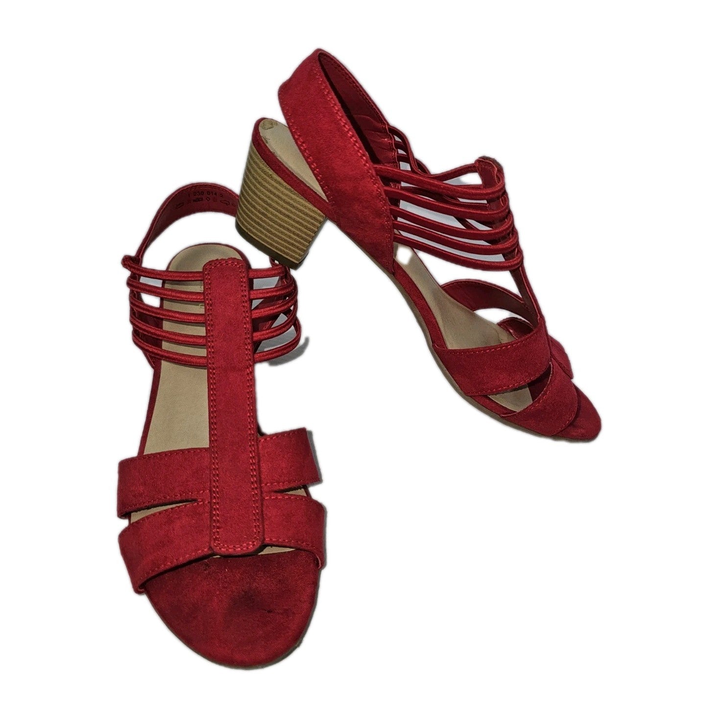 ES731 Damen Pumps von Graceland, rot, Gr.390