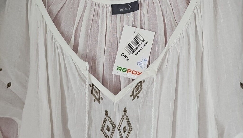 EK1736 Damen Bluse von Yessica, Weiß, Gr. L1