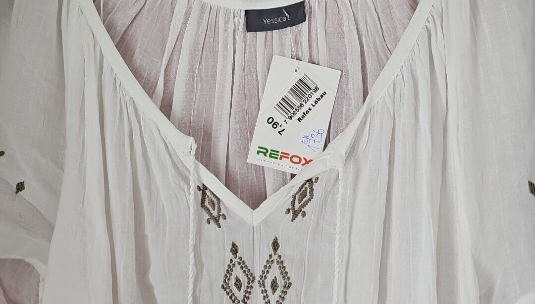 EK1736 Damen Bluse von Yessica, Weiß, Gr. L1