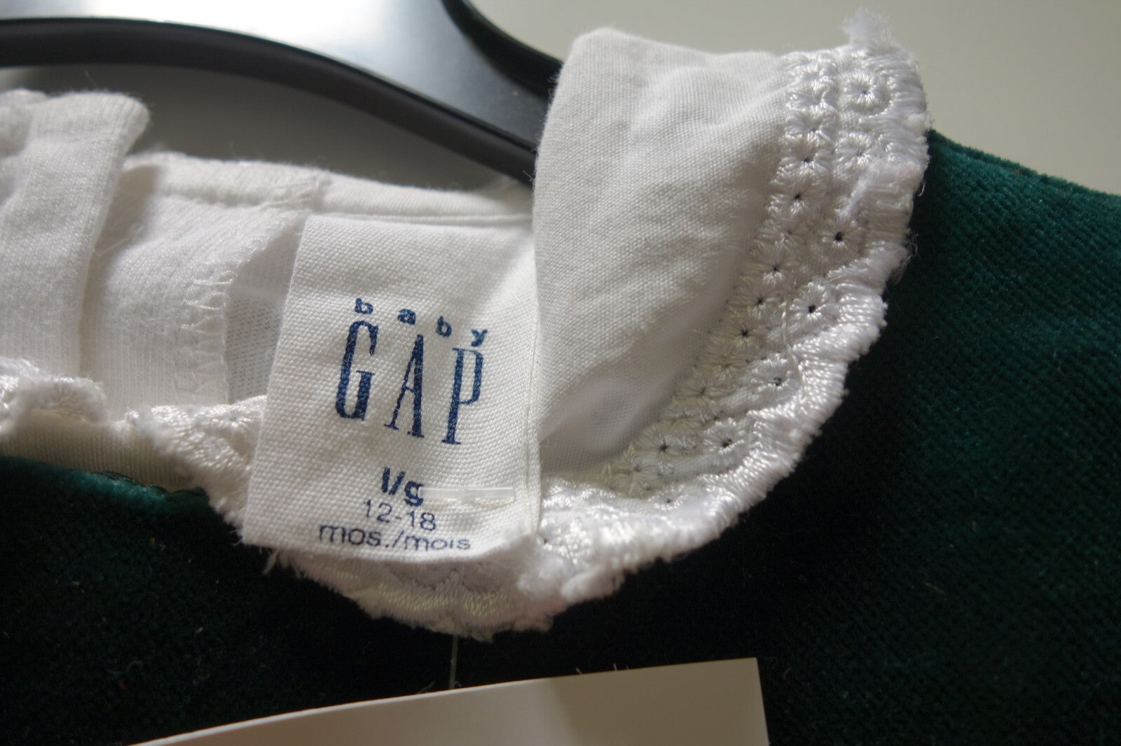 EK0578 Mädchen Kleid von GAP, grün, Gr. 12 - 18 M3