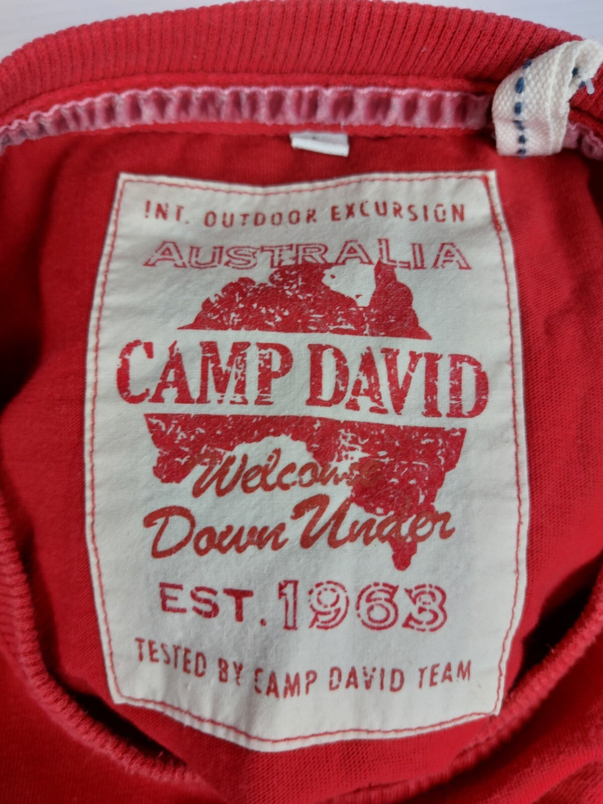 EK4260 Herren T-Shirt von Camp David, rot, Gr.L5