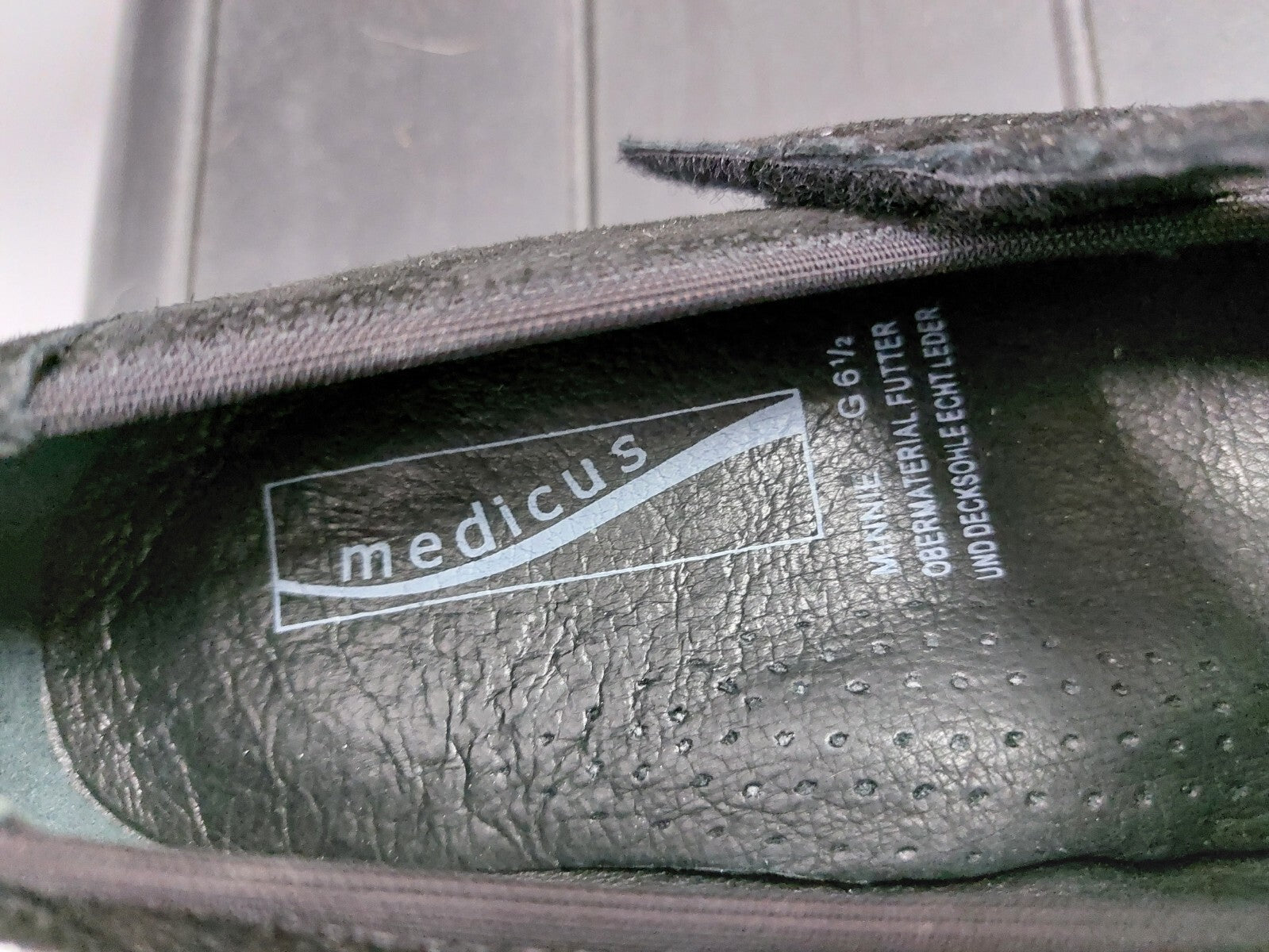 ES0173 flache Pumps von Medicus, schwarz, Gr. 6,55