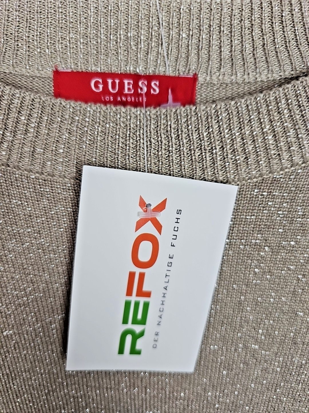 EK 7662 Guess Oberteil Gold  Beige Gr M1