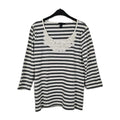 EK10613 Damen Pullover von Tommy Hilfiger, Weiß-Grau, Gr. L0