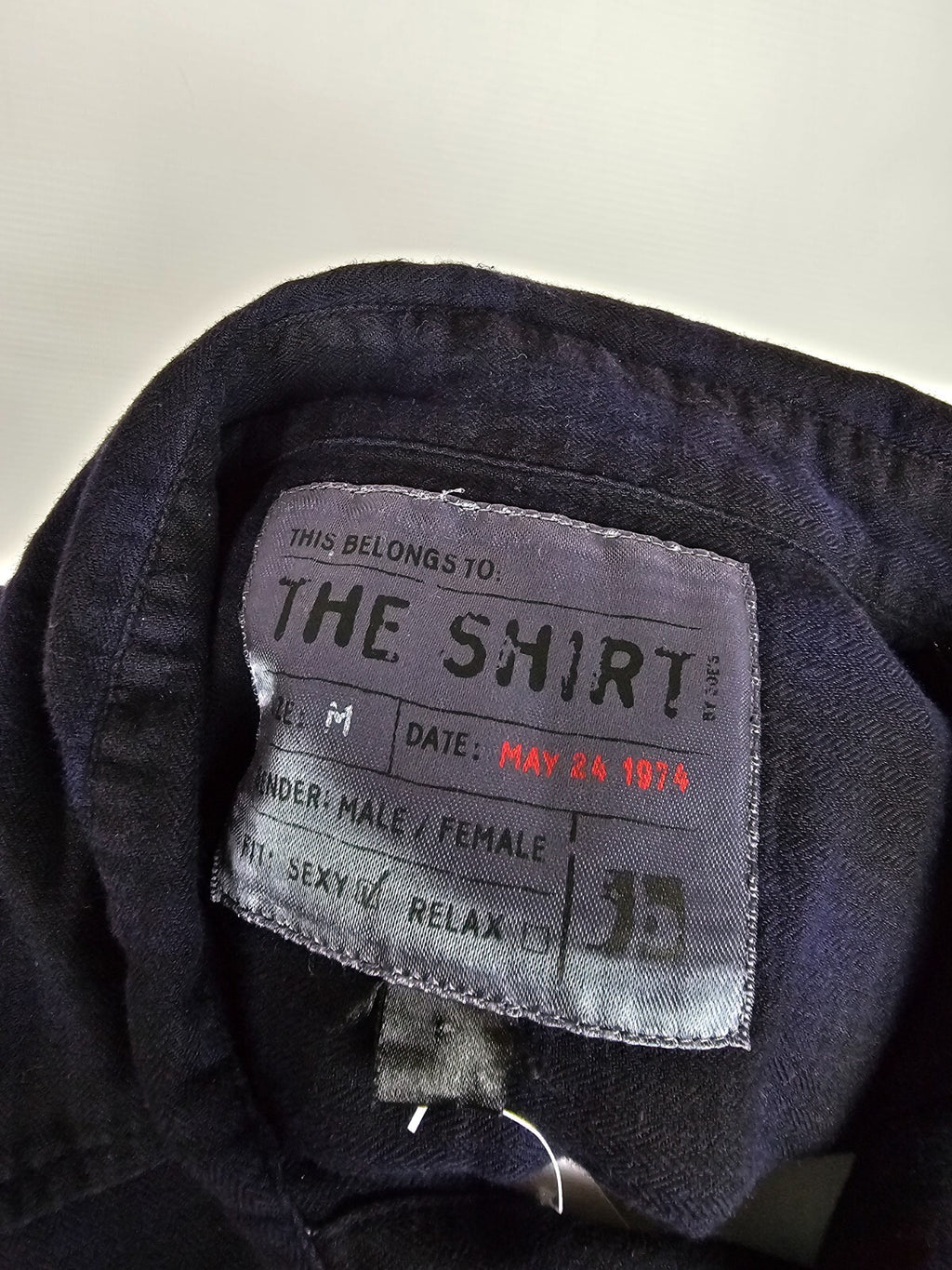 EK5374 Damen Blusenkleid von The Shirt, dunkellila/schwarz kariert, Gr. M6