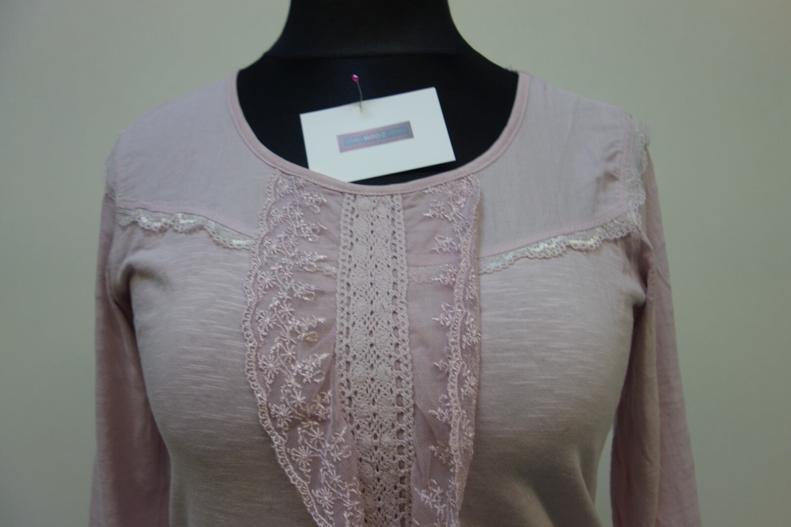 EK3491 Damen Langarmshirt von Street One, rosa, Gr. 402