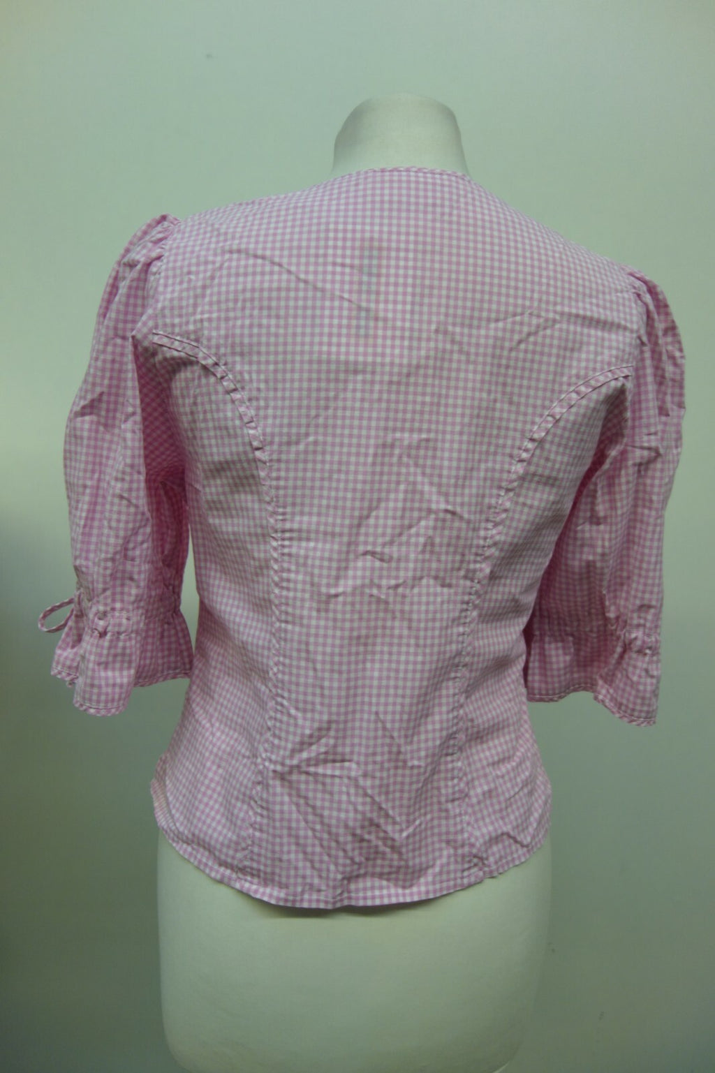 EK1549  Damen Bluse von H.Moser, rosa, kariert, Gr. 364