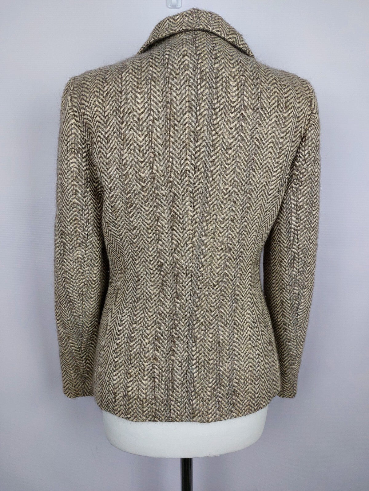 EK0060Damen Blazer von Team Couture, beige gemustert, Gr. 363