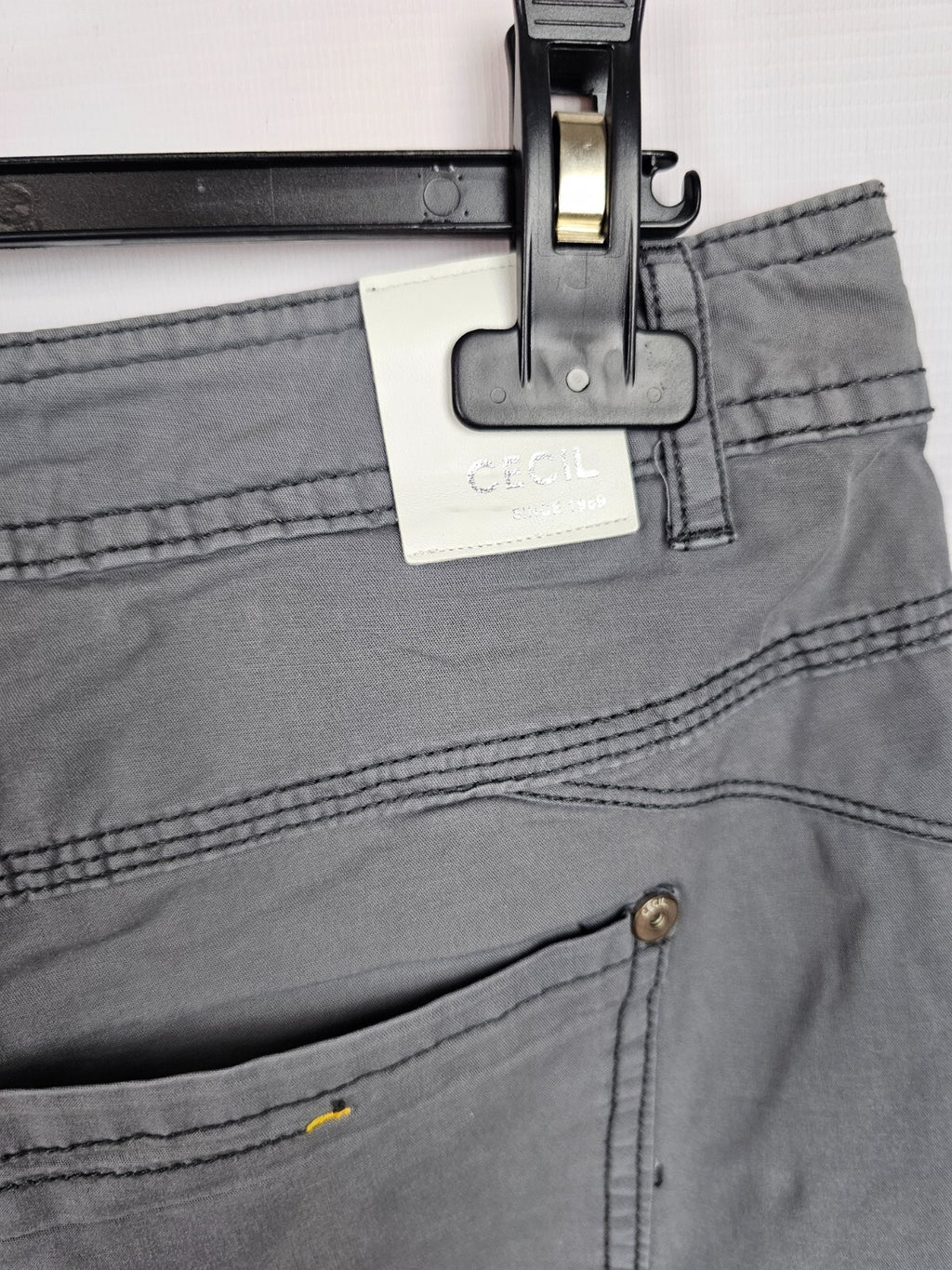 EK5687 Damen  Capri Hose von Cecil, grau, Gr. W347