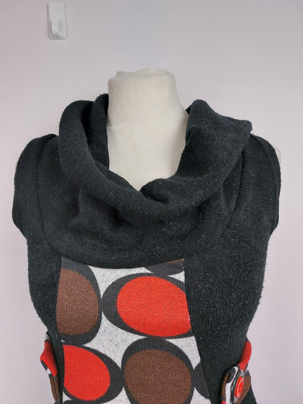 EK4547 Damen Kleid von Lindegruen, schwarz-rot, Gr.M2