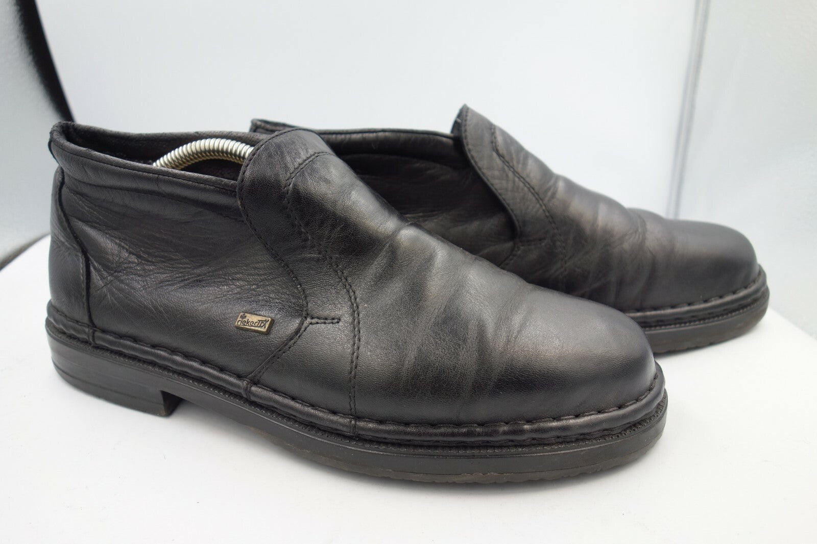 ES0676  Herren Halbschuhe, gefüttert von Rieker Gr.8, schwarz1