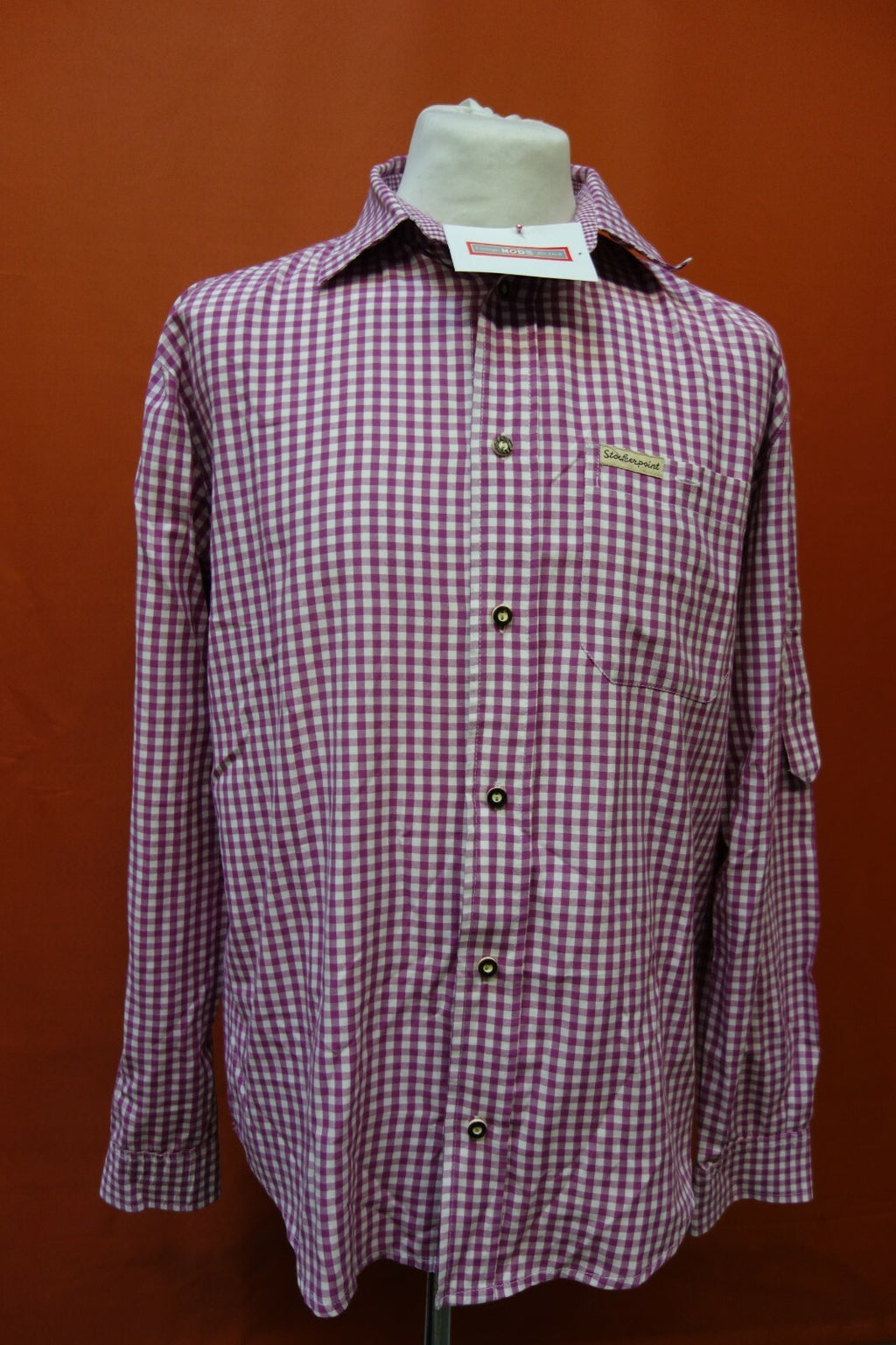 EK0296 Herren Hemd von Stockerpoint, pink, kariert, L0