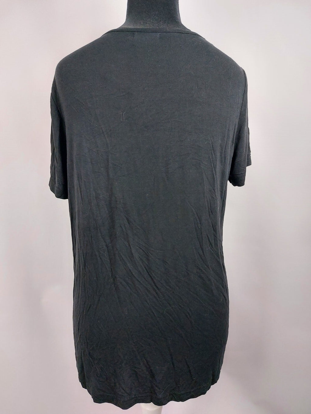 EK0008 Damen Shirt von bpc, schwarz, mit Punkten, Gr. 44/464