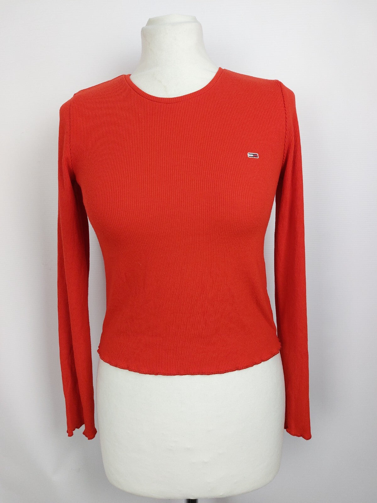 EK4437 Damen Shirt von Tommy Jeans, rot, Gr. XS0