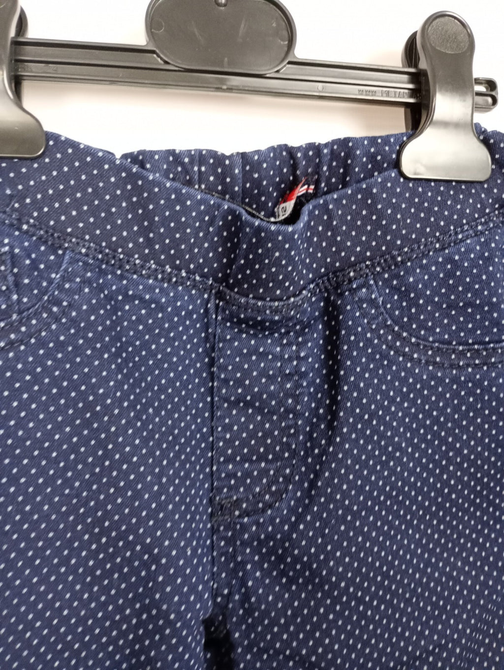 EK5321 Kinder Hose von Terre de Marins, blau gepuktet, Gr. 122/1282