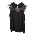 EK8396 Damen Bluse von Shein, Schwarz, Gr. S0