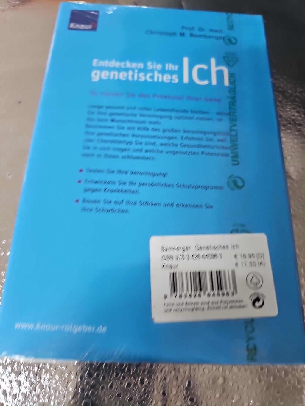 EB 219 Prof. Dr. med. Christoph M. Bamberger: Entdecken Sie Ihr genetisches Ich1