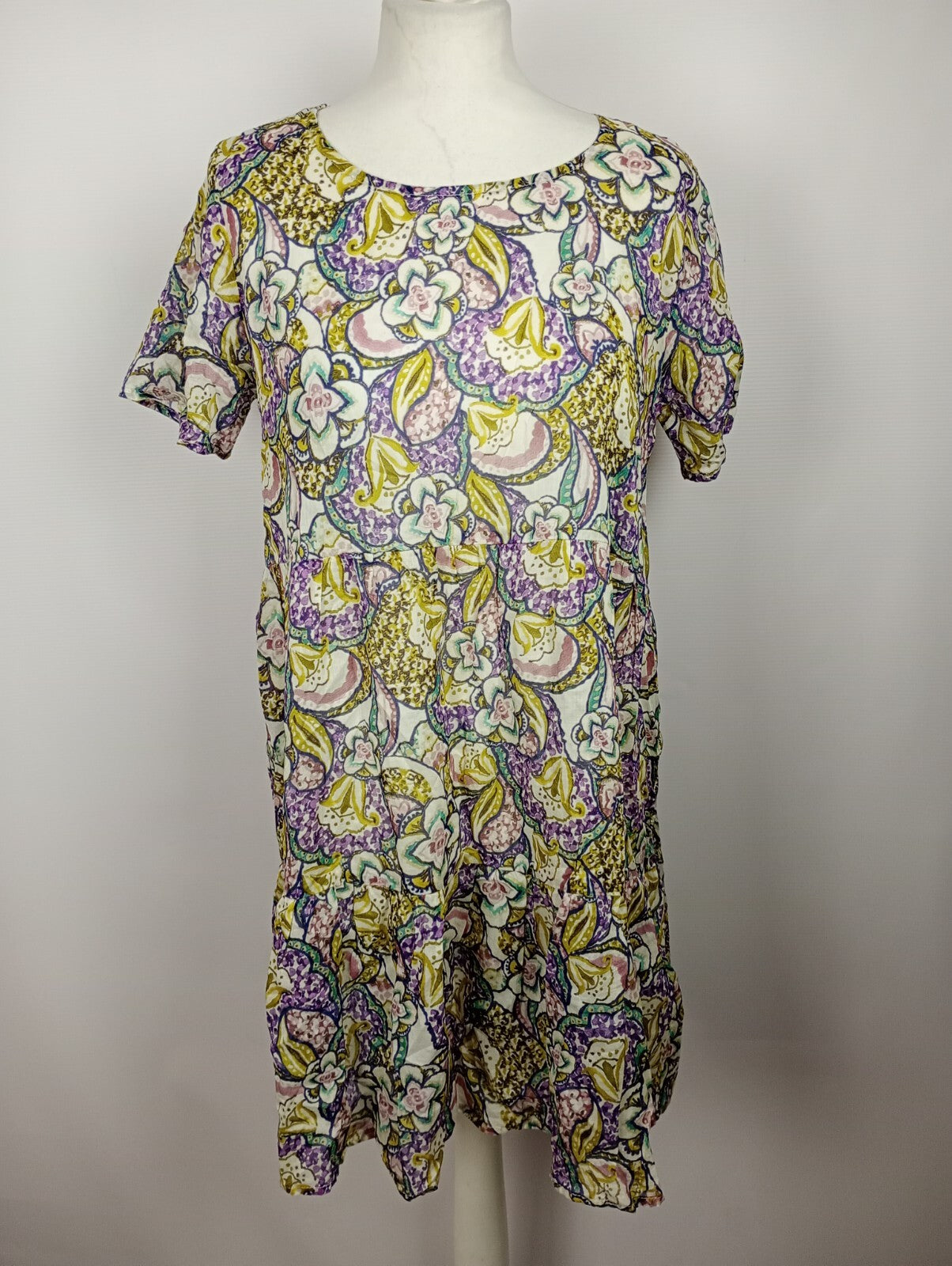 EK5063 Damen Blusenkleid von Yellow Label, bunt mit Blumen, Gr. S0