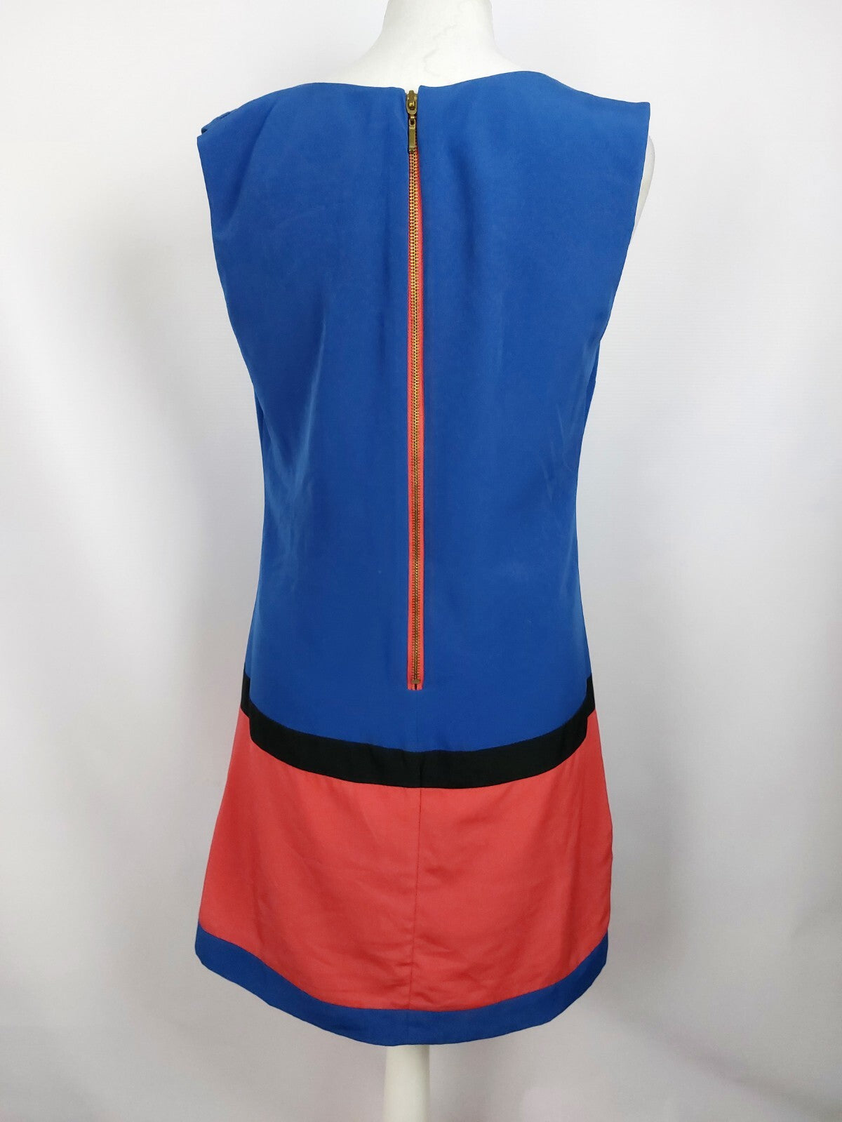 EK5049 Damen Kleid von ayhan, blau/rot, Gr. XL (fällt kleiner aus)4