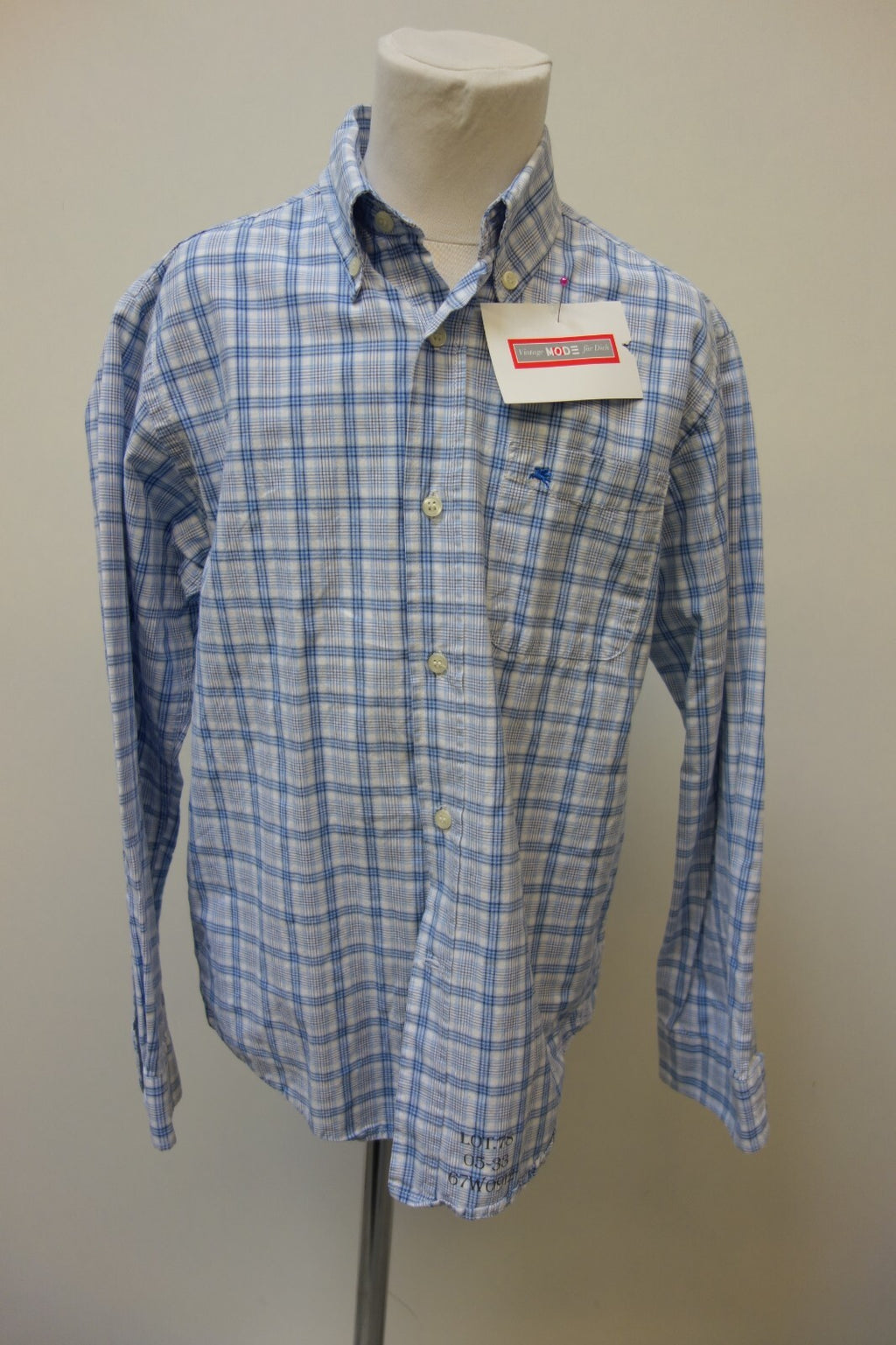 EK3842 Jungen Hemd von American Outfitters, blau/weiß kariert, Gr. 100