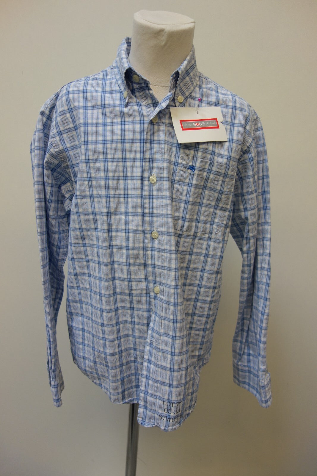 EK3842 Jungen Hemd von American Outfitters, blau/weiß kariert, Gr. 100